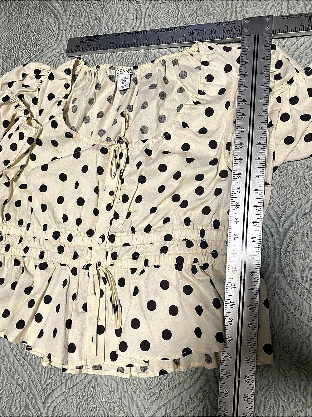 Deane &? &? Polka Dot Mini Dress Size XL